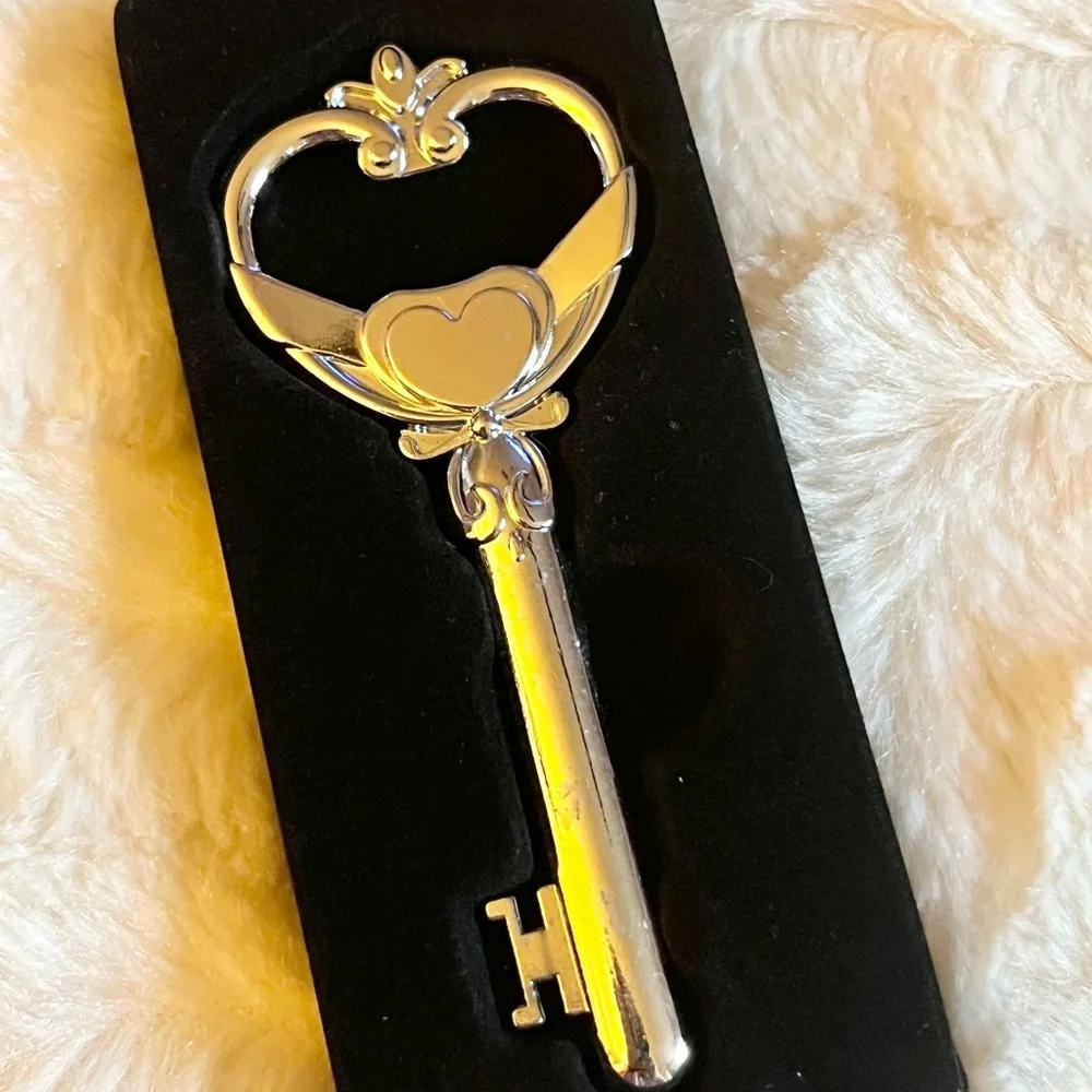 Amy Aspen Silver Heart Key Bottle Opener